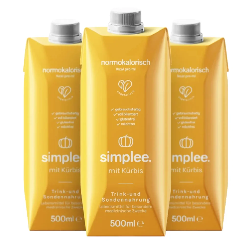 Simplee Kürbis pflanzliche Sondennahrung 1,0 kcal/ml 3 x 500 ml
