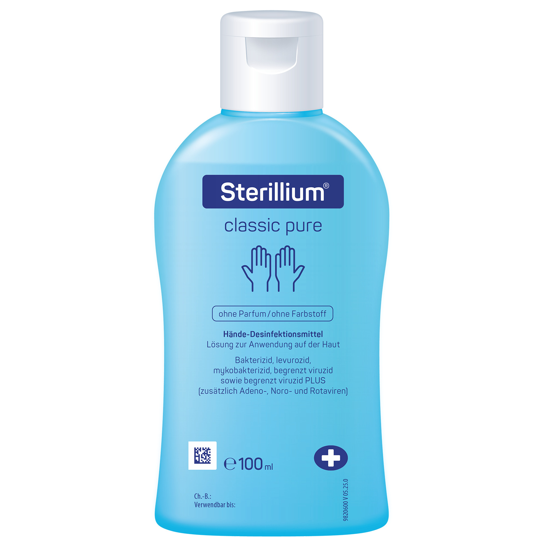 Sterillium classic pure, Händedesinfektion | 100 ml-Kittelflasche