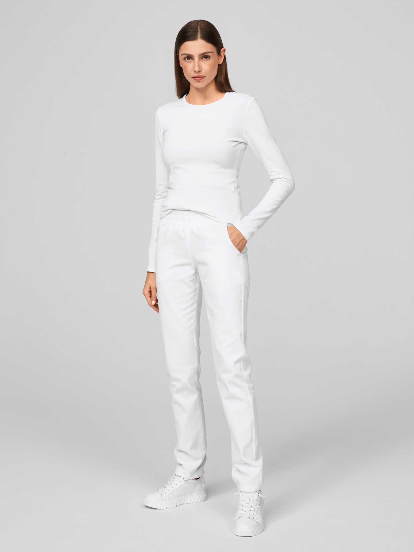 Bequeme Damenhose aus Mischgewebe