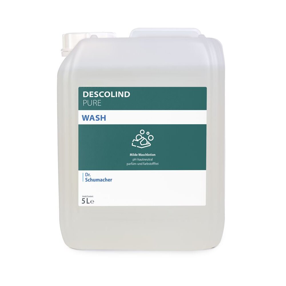 DESCOLIND PURE WASH, Parfümfreie Waschlotion - sensible Haut, HACCP (5 Liter Kanister)