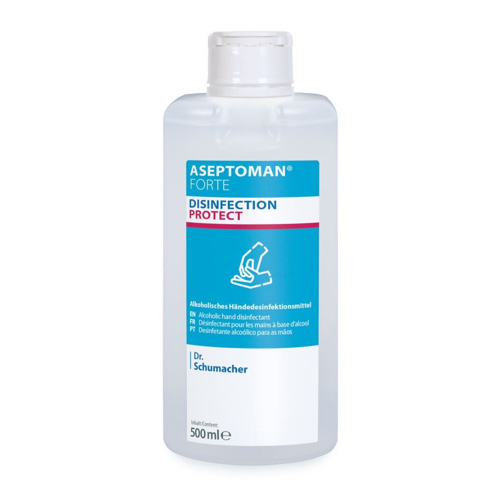 ASEPTOMAN FORTE, viruzid, alkoholisches Händedesinfektionsmittel 20 Spenderflaschen à 500 ml