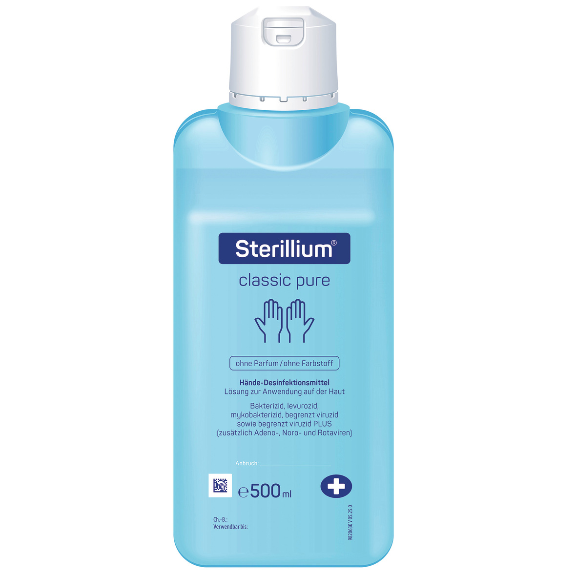 Sterillium classic pure, Händedesinfektion | 500 ml-Flasche