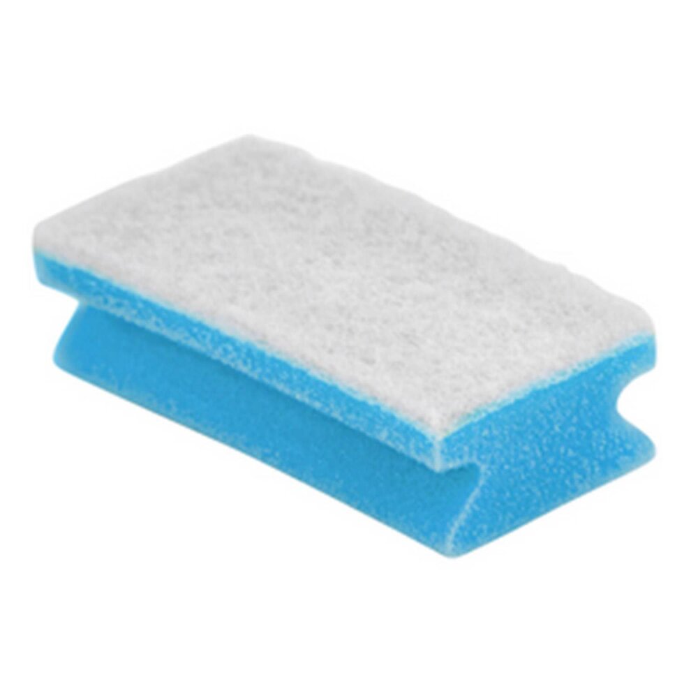 Bäderputzer 7 x 15 cm blau/ weiß (10 Stück)