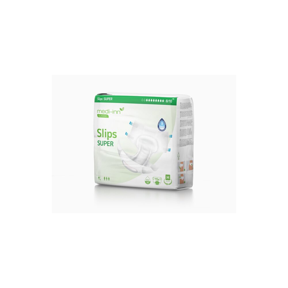 medi-inn® CLASSIC Slips Super in Größe M ( Pack a 15 Stück )