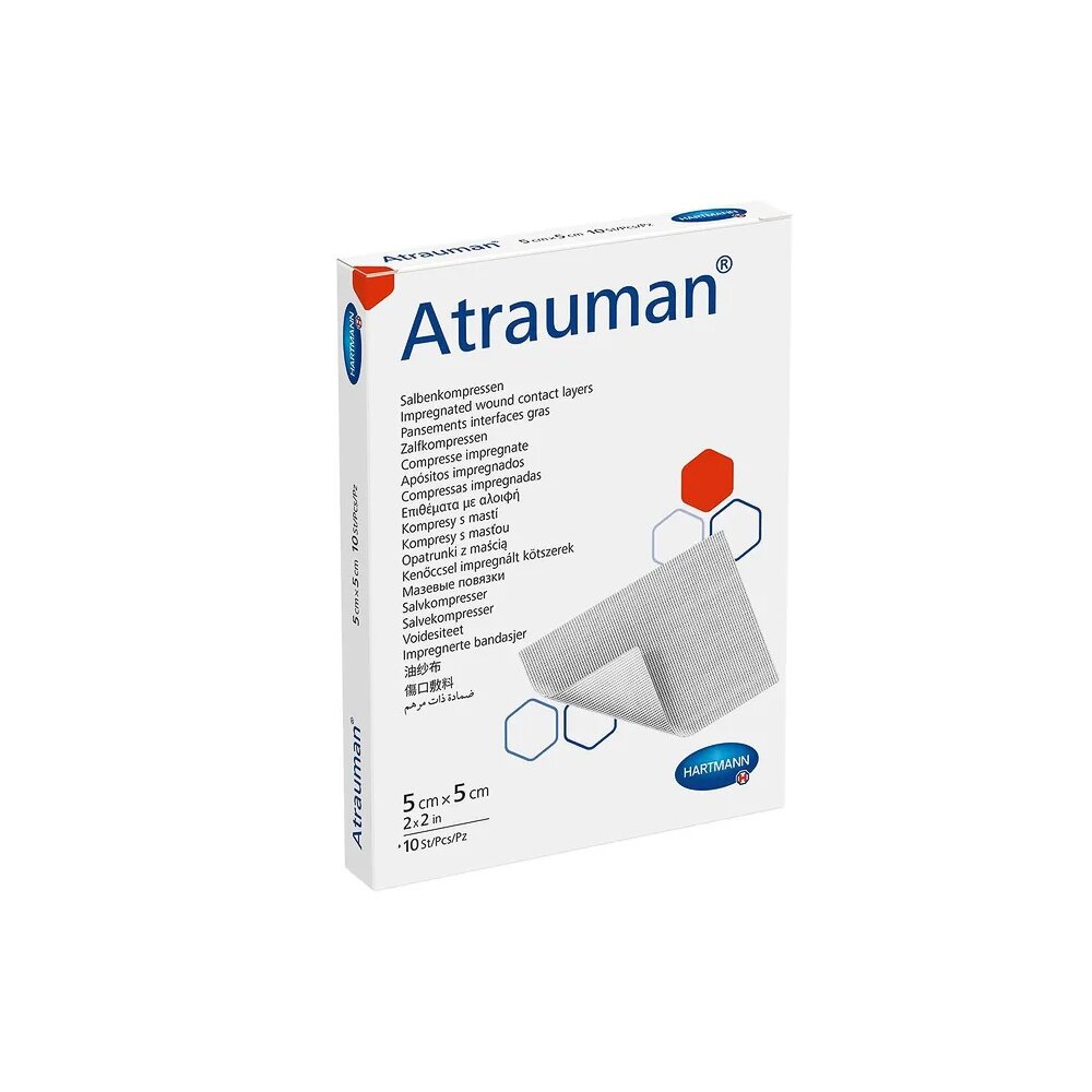Atrauman Salbenkompresse 5 x 5 cm steril Wundauflage10 Stück