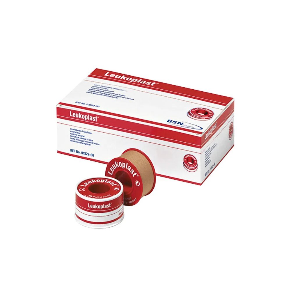Leukoplast Rollenpflaster ohne Schutzring 5,0 m x 1,25 cm, 24 Stück
