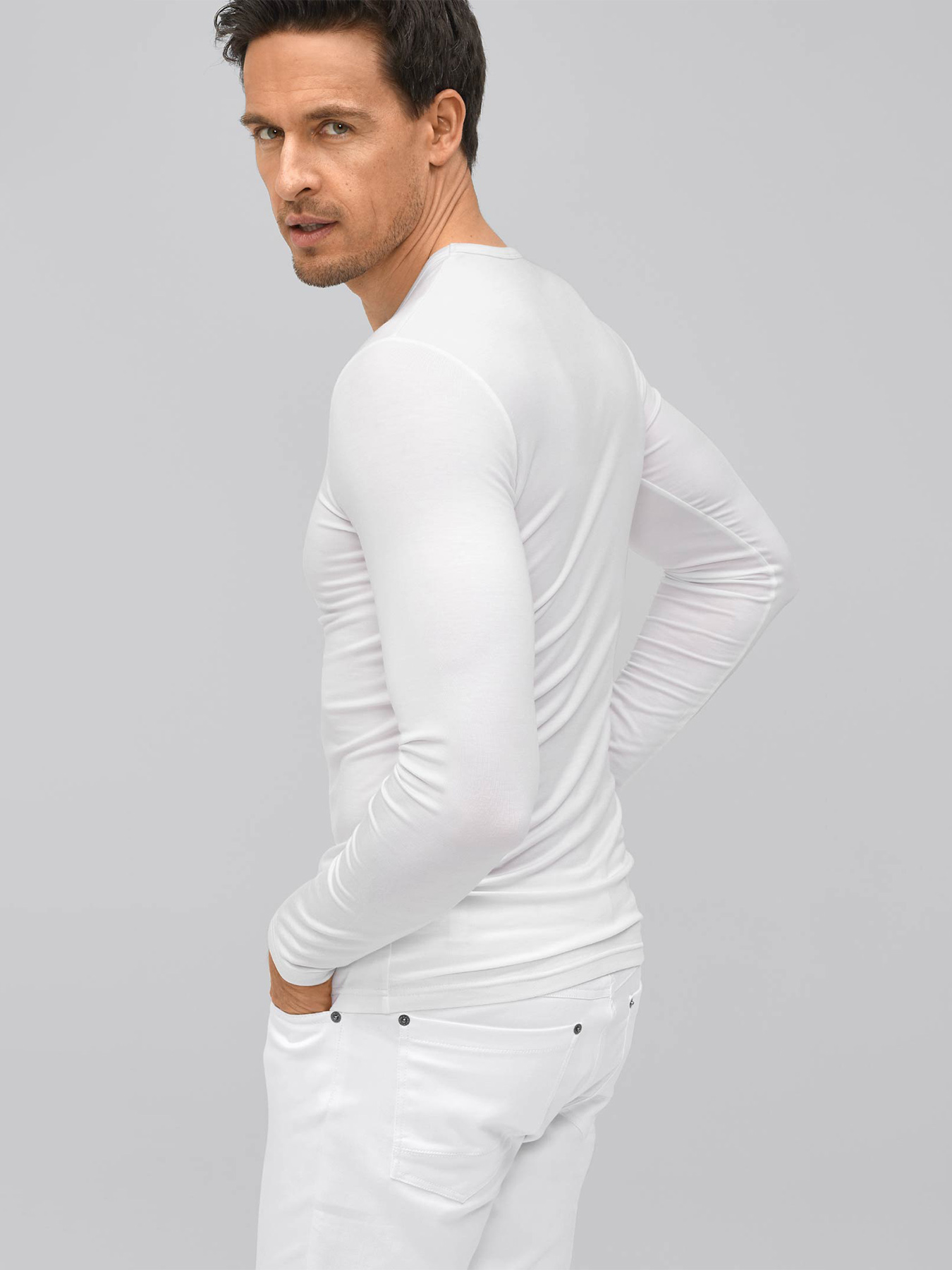 Langarmshirt Lyocell