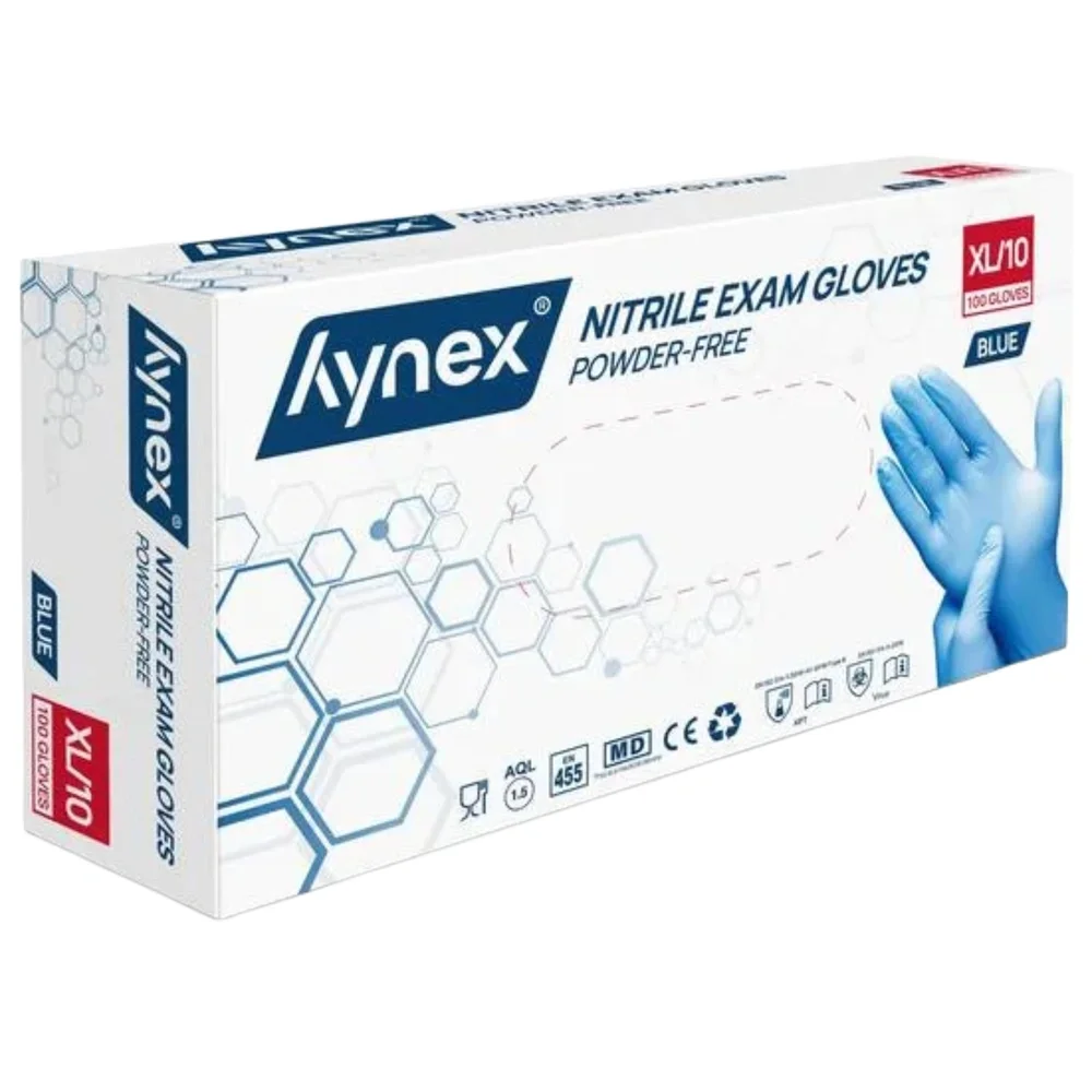 Hynex Nitrilhandschuh 3,5g blau (Box a 100 Stück) in Größe XL