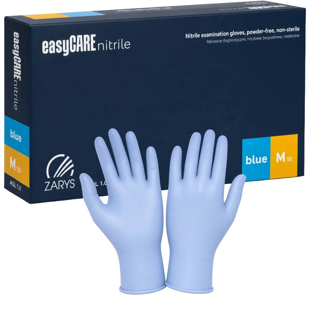 easyCare Nitril Einmalhandschuhe puderfrei blau Box à 100 Stück M