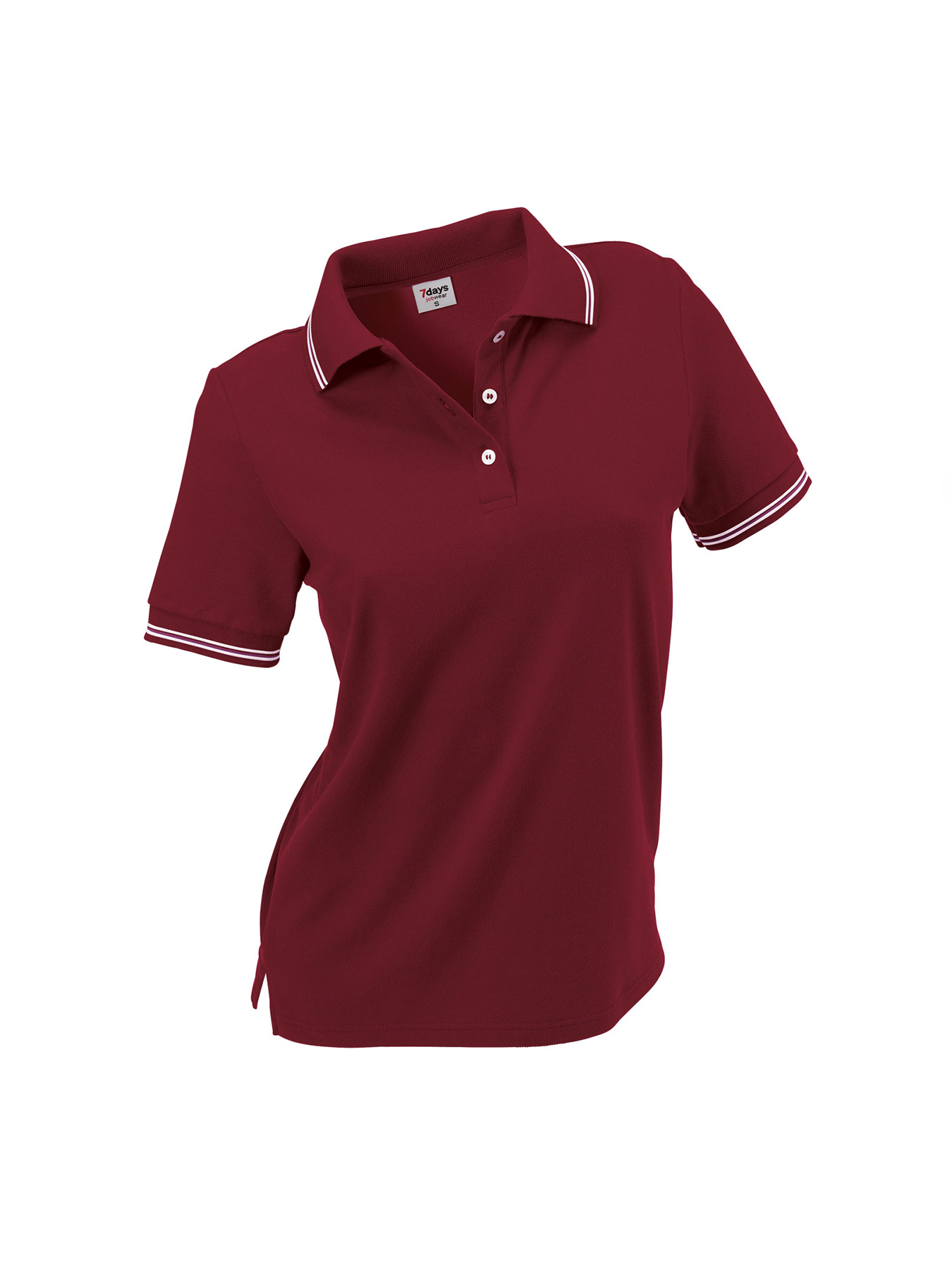 Poloshirt, Piqué - mit Streifen im Kragen