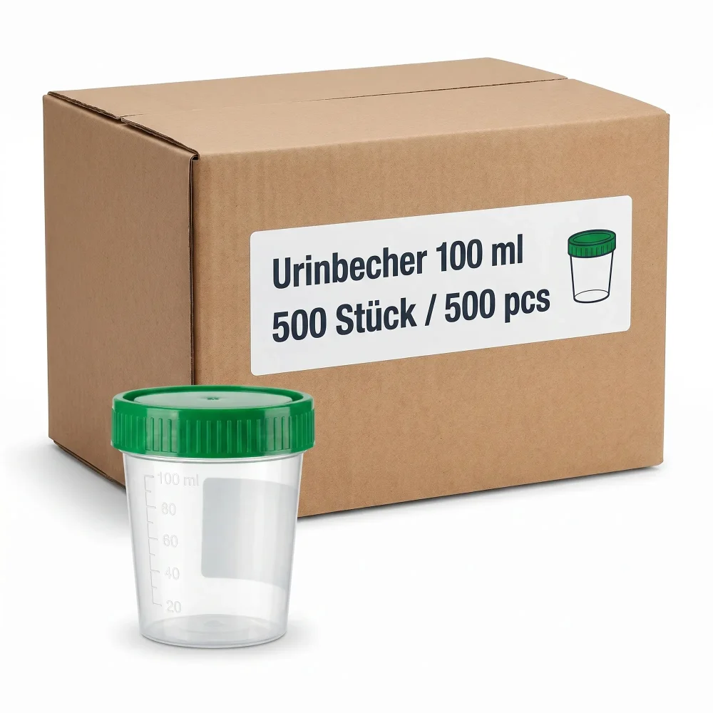 MEDI-INN Urinbecher 100 ml -Schraubverschluss (500 Stück)