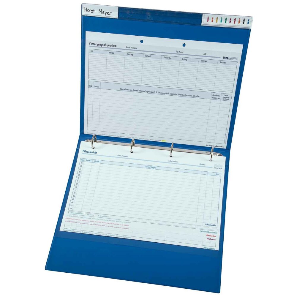 BOI PVC-Ringordner A4, Solid", blau"