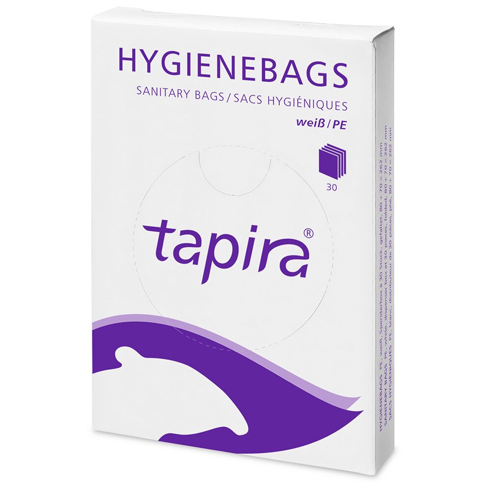 Hygienebeutel Kunststoff mit Aufdruck (Pack a 30 Stück)