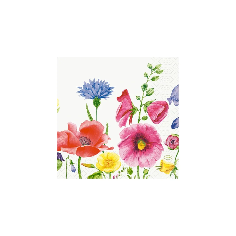 Tissue Servietten 33 x 33 cm Flowy Meadow 3-lagig | 1 Karton à 500 Stück