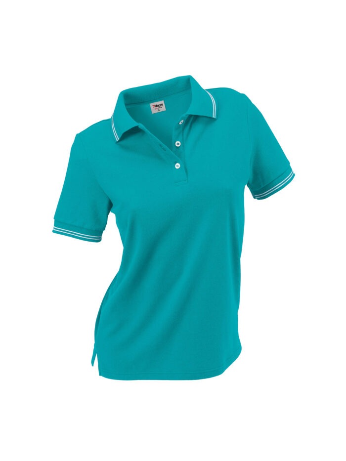 Poloshirt, Piqué - mit Streifen im Kragen – Bild 2